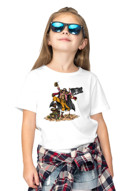 Children's t-shirt with prints One Piece Gol D. Roger. Anime, gol d. roger, gold roger, manga, one piece, straw hat pirates. 2070702