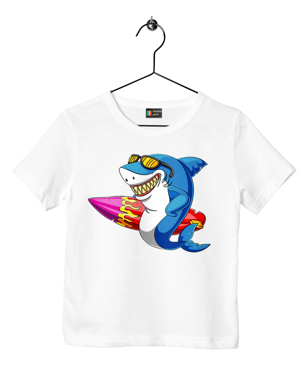 Shark With Glasses Surfing