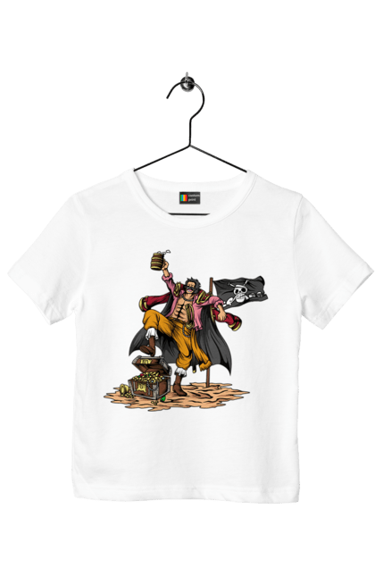 Children's t-shirt with prints One Piece Gol D. Roger. Anime, gol d. roger, gold roger, manga, one piece, straw hat pirates. 2070702