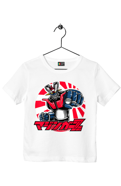 Children's t-shirt with prints Mazinger Z Grendizer. Anime, goldorak, goldrake, grendizer, manga, mazinger z, mecha, robots. 2070702