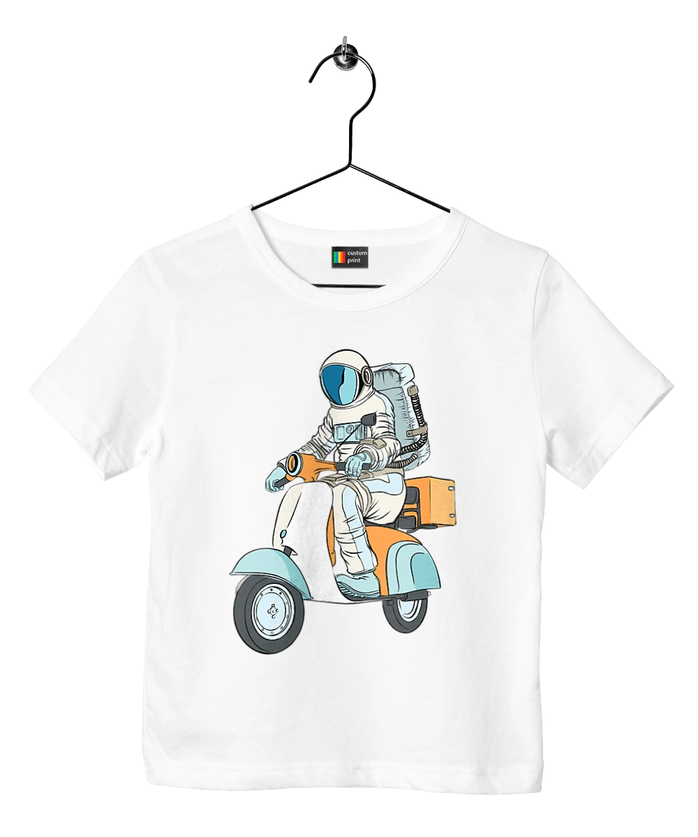 Astronaut on a motorcycle