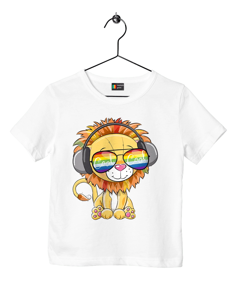 Lion In Glasses And Headphones