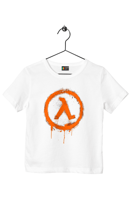 Футболка дитяча з принтом "Half Life". Half life, playstation, sega, sierra studios, геймер, гра, етап, комп`ютерна гра, мережева гра, місія, пройшов, рубилово, сюжет. 2070702