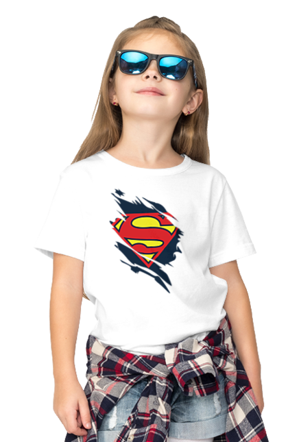 Футболка дитяча з принтом "Супермен". Clark kent, dc comics, kal el, superman, кларк кент, комікс, супергерой, супермен. futbolka.stylus.ua