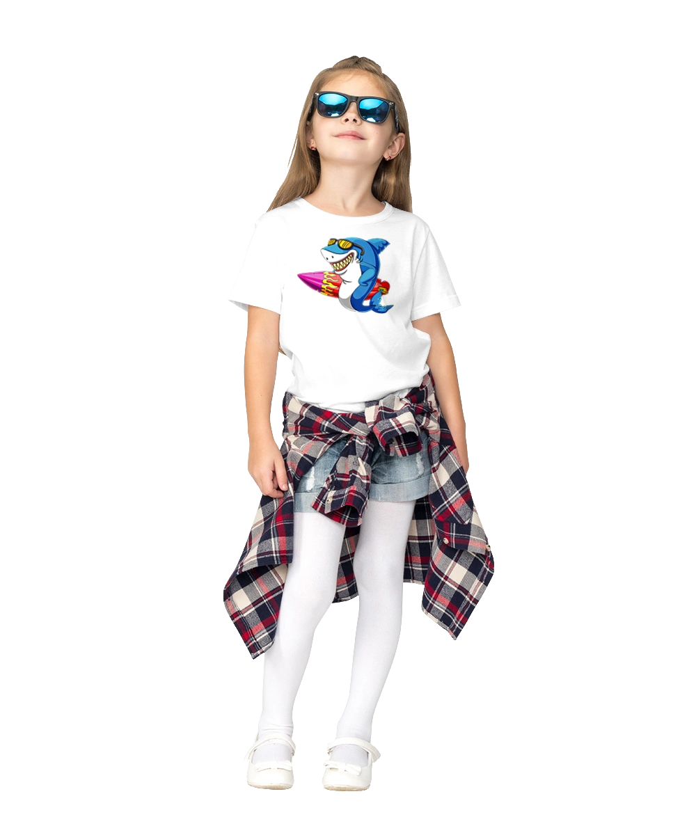 Shark With Glasses Surfing