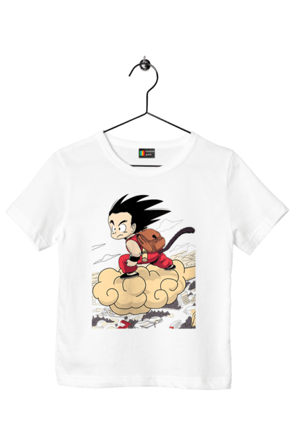 Children's t-shirt with prints Dragon Ball Son Goku. Anime, dragon ball, goku, manga, son goku, tv series. 2070702