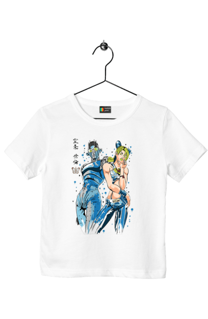 Children's t-shirt with prints JOJO Jolyne Cujoh. Anime, jojo, jojo`s bizarre adventure, jojo’s bizarre adventure, jolyne cujoh, manga. 2070702