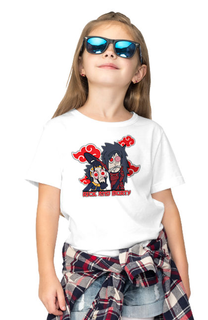 Children's t-shirt with prints Rick and Morty. Adventures, black humor, cartoon, naruto, rick, rick and morty, sci-fi, tragicomedy. 2070702