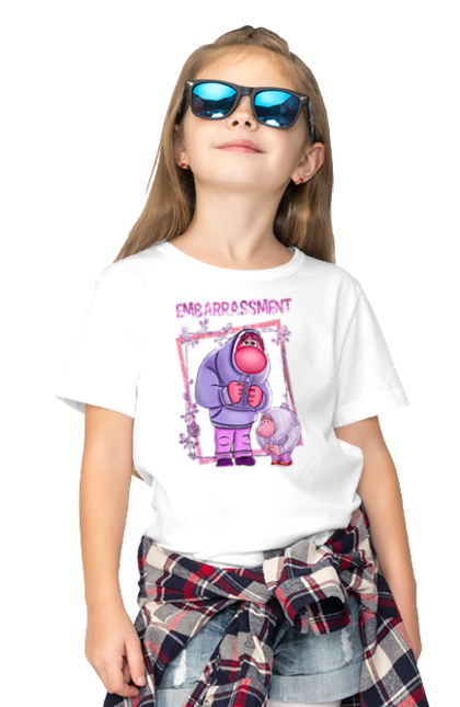 Children's t-shirt with prints Inside Out Embarrassment. Cartoon, embarrassment, emotions, inside out, pixar. 2070702