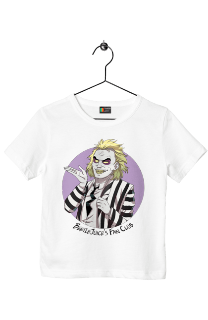 Children's t-shirt with prints Beetlejuice. Beetlejuice, comedy, ghost, horror, movie, tim burton, warner bros. 2070702