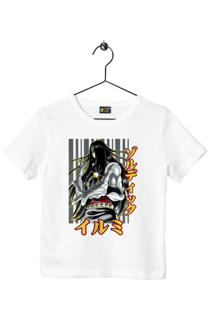 Children's t-shirt with prints Hunter × Hunter Illumi Zoldyck. Anime, hunter, hunter × hunter, hunter hunter, illumi, illumi zoldyck, manga, zoldyck. 2070702