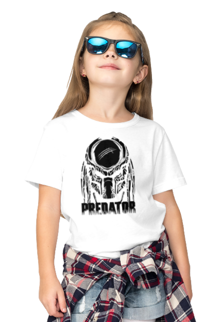 Children's t-shirt with prints The Predator. Alien, cinema, film, predator, thriller. 2070702