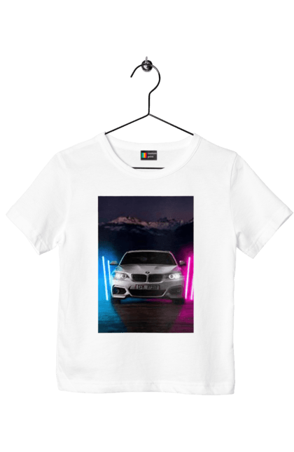 Футболка дитяча з принтом "БЕХА". Беха, в машину, красота, птн пнх, фонарі. 2070702