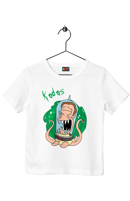 Футболка дитяча з принтом "Рік та Морті". Rick and morty, мультфільм, наукова фантастика, пригоди, рік, рік і морті, трагікомедія, чорний гумор. 2070702