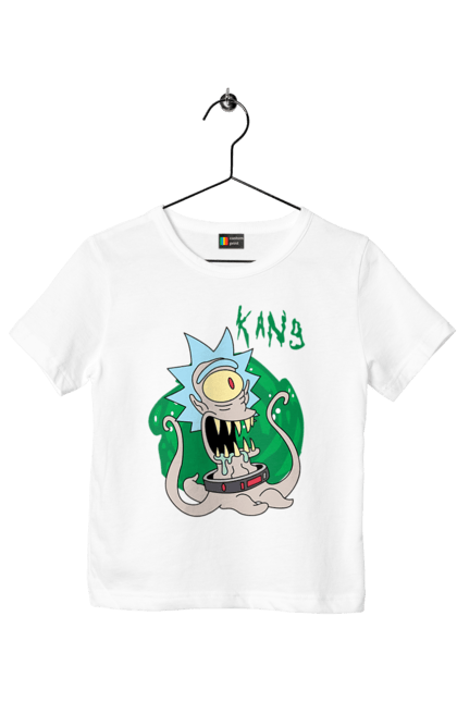 Футболка дитяча з принтом "Рік та Морті". Rick and morty, мультфільм, наукова фантастика, пригоди, рік, рік і морті, трагікомедія, чорний гумор. 2070702