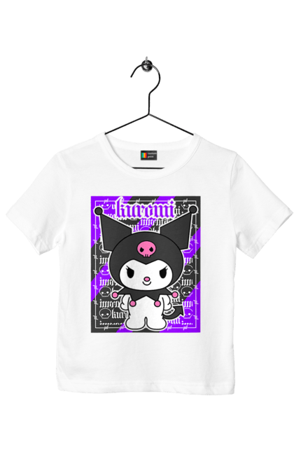 Children's t-shirt with prints Hello Kitty Kuromi. Anime, character, hello kitty, kuromi, my melody, sanrio. 2070702