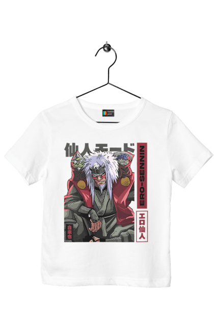 Children's t-shirt with prints Naruto Jiraiya. Anime, hokage, jiraiya, manga, naruto, shinobi, shonen. 2070702