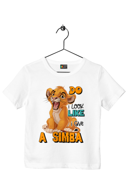 Children's t-shirt with prints The Lion King Simba. Animal, cartoon, king, lion, lion king, simba. 2070702