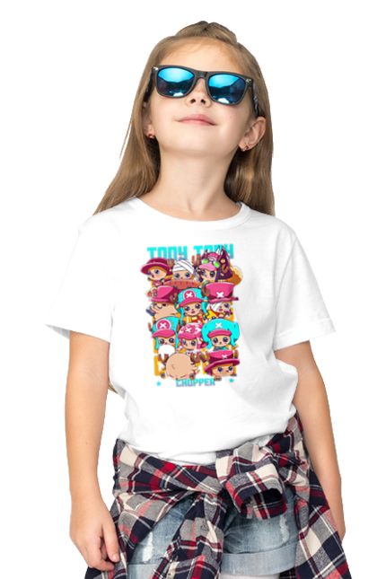 Children's t-shirt with prints One Piece Tony Tony Chopper. Adventures, anime, fantasy, light novel, manga, one piece, tony tony chopper, tv series. 2070702