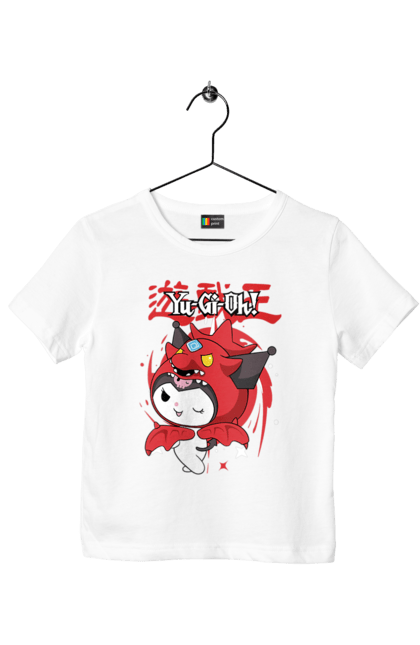 Children's t-shirt with prints Yu Gi Oh! Kuromi. Anime, character, hello kitty, kuromi, my melody, sanrio, yu gi oh, yugio. 2070702