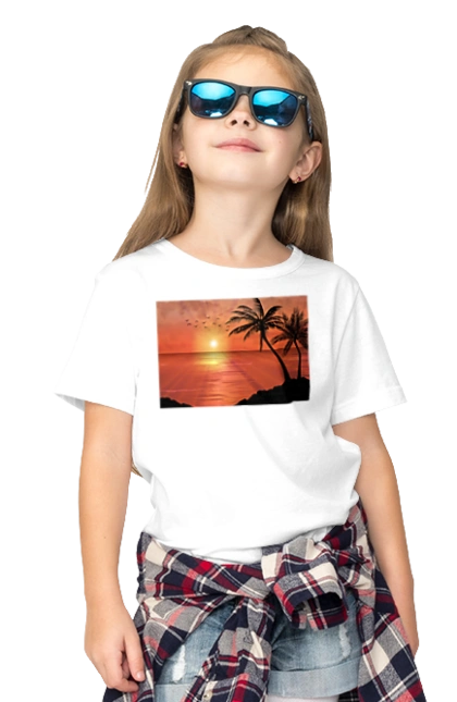 Захід Пальми Море