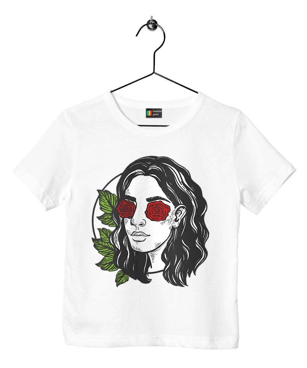 Girl With Roses In The Eyes