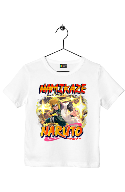 Children's t-shirt with prints Naruto Minato. Anime, fourth hokage, hokage, manga, minato namikaze, naruto, tv series. 2070702