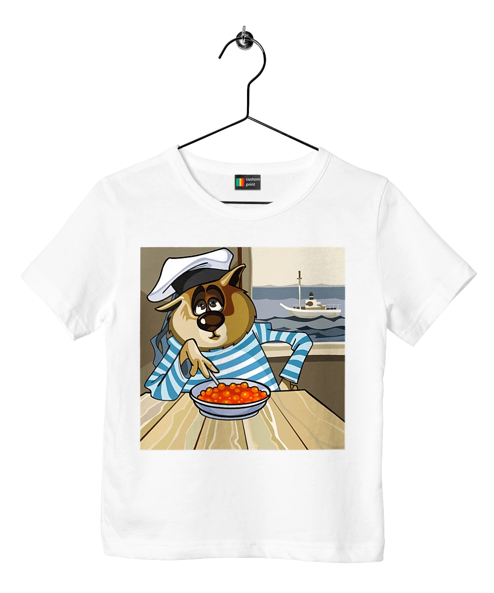 Cat Sailor, On The Ship Eats Red Caviar