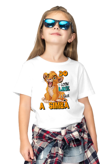 Children's t-shirt with prints The Lion King Simba. Animal, cartoon, king, lion, lion king, simba. 2070702