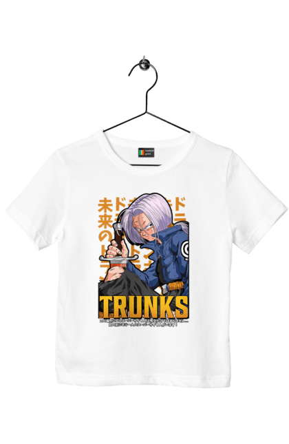 Футболка дитяча з принтом "Перли дракона Транкс". Anime, dragon ball, manga, trunks, аніме, манга, перли дракона, транкс. 2070702