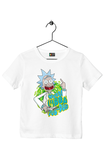 Футболка дитяча з принтом "Рік та Морті". Rick and morty, мультфільм, наукова фантастика, пригоди, рік, рік і морті, трагікомедія, чорний гумор. 2070702