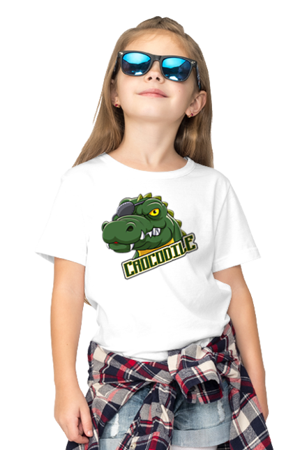 Футболка дитяча з принтом "Крокодил Пірат". Крокодил, пірат, тварина, хижак. futbolka.stylus.ua