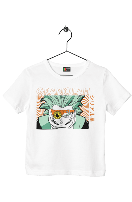 Children's t-shirt with prints Dragon Ball Granolah. Anime, dragon ball, goku, granolah, manga, tv series, vegeta. 2070702