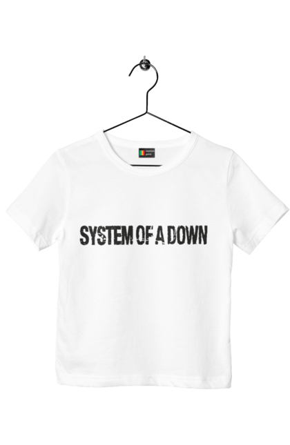 Футболка детская с принтом System of a Down. Soad, альтернативный метал, группа, метал, музыка, ню-метал, прогрессивный метал, рок, хард-рок, хеви-метал. 2070702