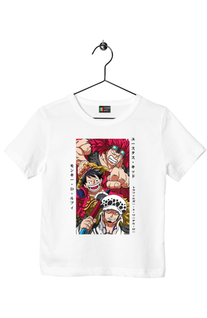 Футболка дитяча з принтом "Ван Піс Луффі". Luffy, one piece, аніме, ван піс, великий куш, луффі, манга, монки де луффі, пірати. 2070702