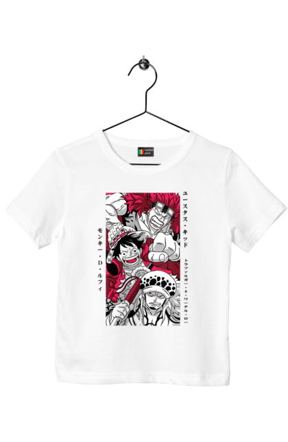 Children's t-shirt with prints One Piece Luffy. Anime, luffy, manga, monkey de luffy, one piece, pirates. 2070702