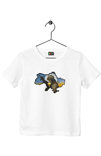 Футболка дитяча з принтом "Слава ЗСУ". Вільна нація, воля, героям слава, мир, свобода, слава зсу, слава україні, україна, чисте небо, щасливі люди. 2070702