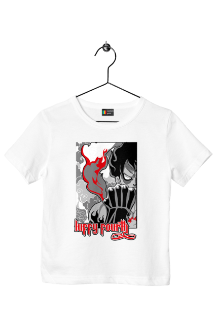 Children's t-shirt with prints One Piece Luffy. Anime, luffy, manga, monkey de luffy, one piece, pirates. 2070702