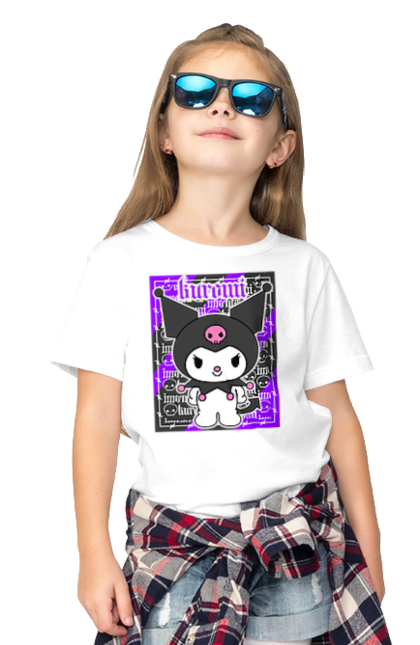 Children's t-shirt with prints Hello Kitty Kuromi. Anime, character, hello kitty, kuromi, my melody, sanrio. 2070702