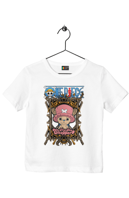 Children's t-shirt with prints One Piece Tony Tony Chopper. Adventures, anime, fantasy, light novel, manga, one piece, tony tony chopper, tv series. 2070702