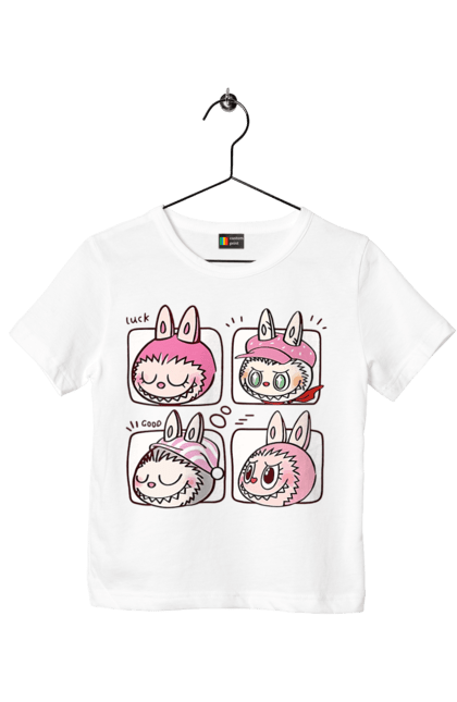 Футболка дитяча з принтом "Labubu". Labubu, weird cute, іграшки, лабубу. 2070702