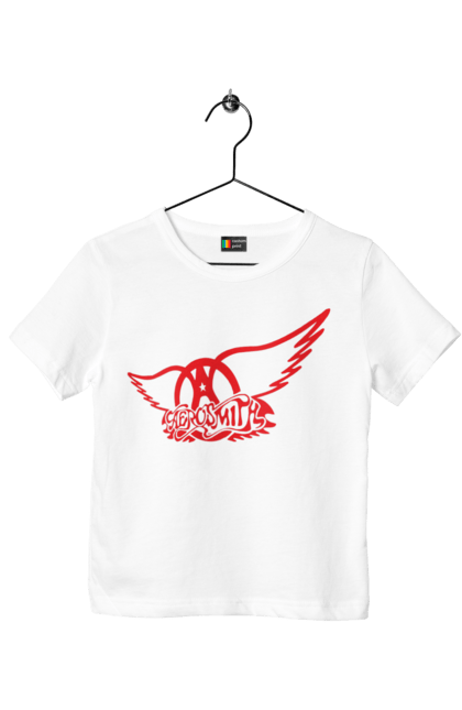 Children's t-shirt with prints Aerosmith. Aerosmith, blues rock, glam rock, group, hard rock, music, rock, rock`n`roll. 2070702