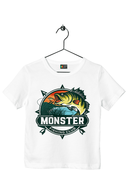 Футболка дитяча з принтом "Рибальський клуб". Відпочинок, рибак, рибальський клуб, хоббі. 2070702