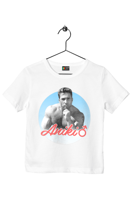 Футболка дитяча з принтом "Біллі Херрінгтон". Аніки, біллі, біллі херрінгтон, гачі, гачімучі, гумор, прикольна, херрінгтон. 2070702