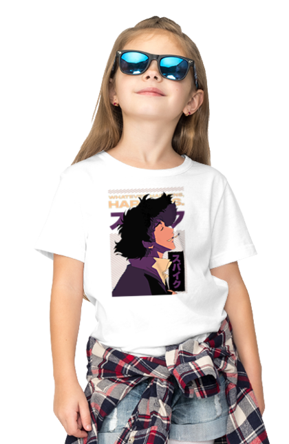 Children's t-shirt with prints Cowboy Bebop Spike. Anime, cowboy bebop, spike, spike spiegel. CustomPrint.market