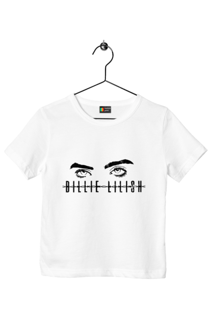 Футболка дитяча з принтом "Біллі Айлиш". Billie, billie eilish, billieeilish, eilish, артист, музика. 2070702