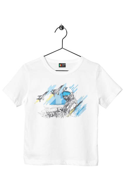 Футболка дитяча з принтом "Слава збройним силам України". День захисника, день захистиць, марка, подяка, слава зсу, укрпошта. 2070702