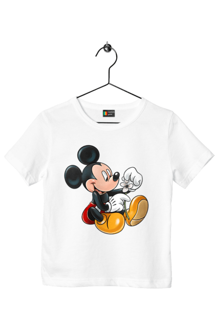 Футболка детская с принтом Микки Маус. Mickey mouse, дисней, микки, микки маус, мультфильм. 2070702