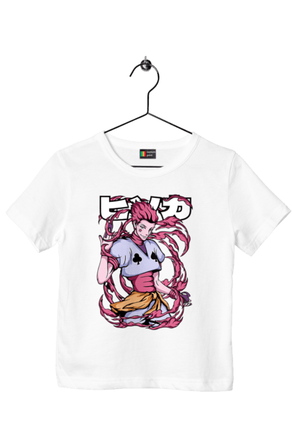 Children's t-shirt with prints Hunter x Hunter Hisoka. Anime, antagonist, character, hisoka, hunter x hunter, manga. 2070702