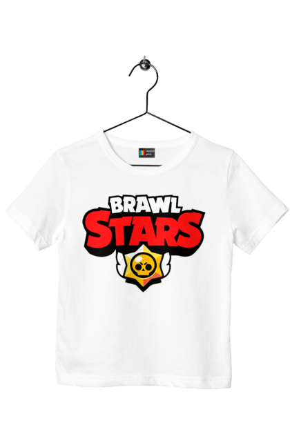 Футболка дитяча з принтом "Brawl Stars". Supercell, бравл старс, гра, діти. ART принт на футболках